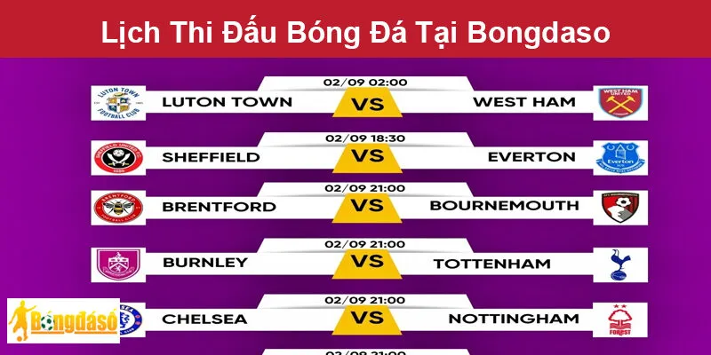 Lịch Thi Đấu Bóng Đá Tại Bongdaso Lịch Thi Đấu Bóng Đá Tại Bongdaso